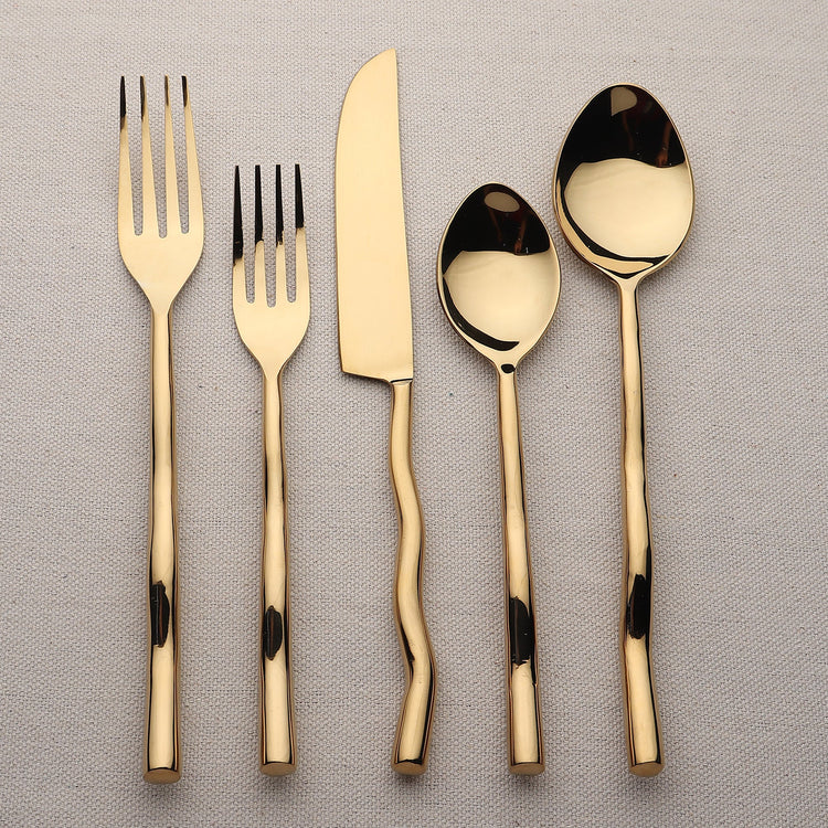 Tedpole PVD Flatware, 5-Pc. Place Setting - Modern Home & Kitchen