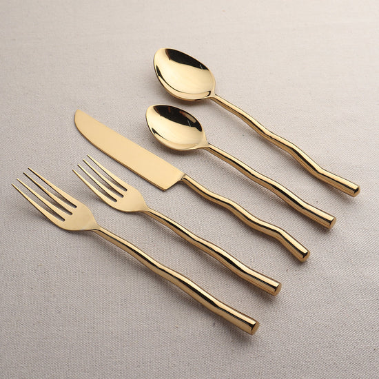 Tedpole PVD Flatware, 5-Pc. Place Setting - Modern Home & Kitchen