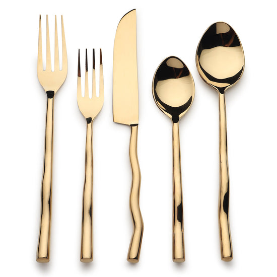 Tedpole PVD Flatware, 5-Pc. Place Setting - Modern Home & Kitchen