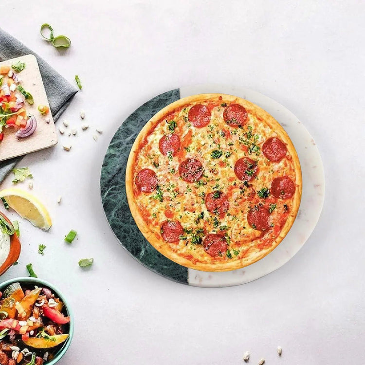 Eclipse Round Marble Cheese Board - Modern Home & Kitchen