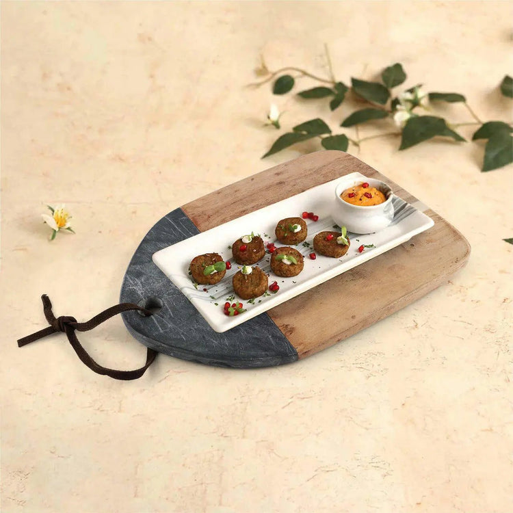 Mesa Marble Wood Cutting Board - Modern Home & Kitchen