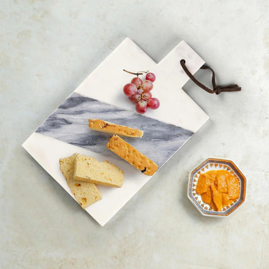 Piera White And Gray Board - Modern Home & Kitchen