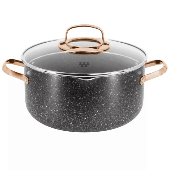 Korkmaz Galaksi 7 Piece Non Stick Aluminum Cookware Set - Modern Home & Kitchen