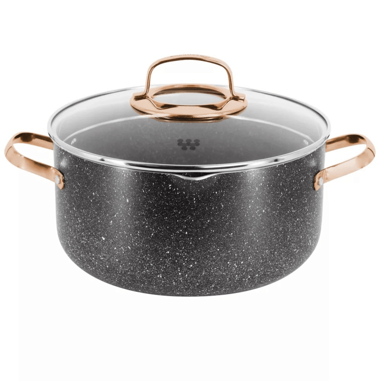 Korkmaz Galaksi 7 Piece Non Stick Aluminum Cookware Set - Modern Home & Kitchen