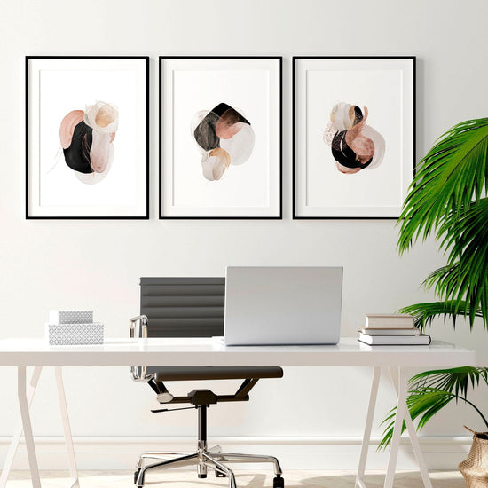 Modern print art | set of 3 wall art prints - Modern Home & Kitchen