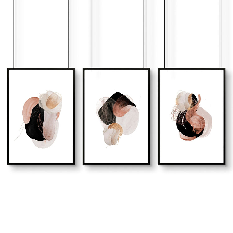Modern print art | set of 3 wall art prints - Modern Home & Kitchen