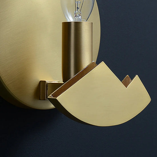 Nordic Copper Wall Lamp by Ironsmith Lighting, modern LED wall mount fixture with sleek copper design for stylish living room lighting