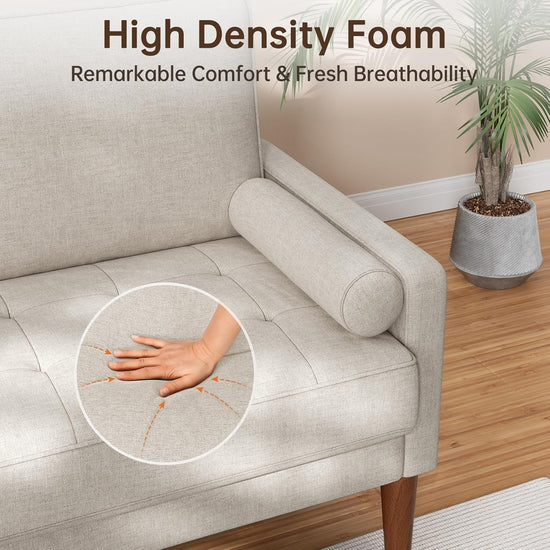 Modern Ashbeige Loveseat for Small Spaces - Modern Home & Kitchen