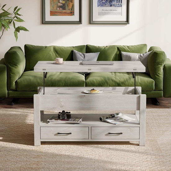Coffee Table Lift Top – Multi-Function Dining & Storage for Smart Living - Modern Home & Kitchen