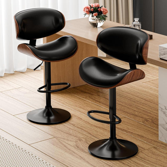 Modern Adjustable Swivel Bar Stools – Stylish Comfort for Every Space - Modern Home & Kitchen