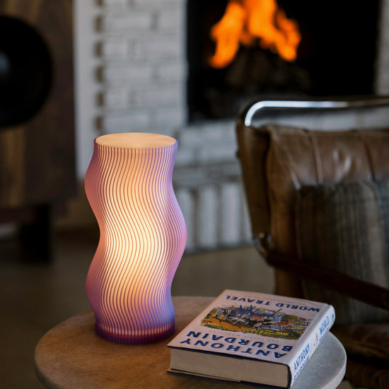 Purple Woogie Table Lamp by Terra Labs featuring a modern, playful design perfect for contemporary home decor.