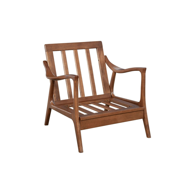 Alpine Furniture Slate Lounge Chair, accent chair with a sleek slate-gray fabric finish and modern design, ideal for living spaces.