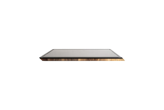 SteelCore™ Cutting Board by STEELPORT Knife Co., 18x12-inch durable stainless steel surface for kitchen prep and chopping.