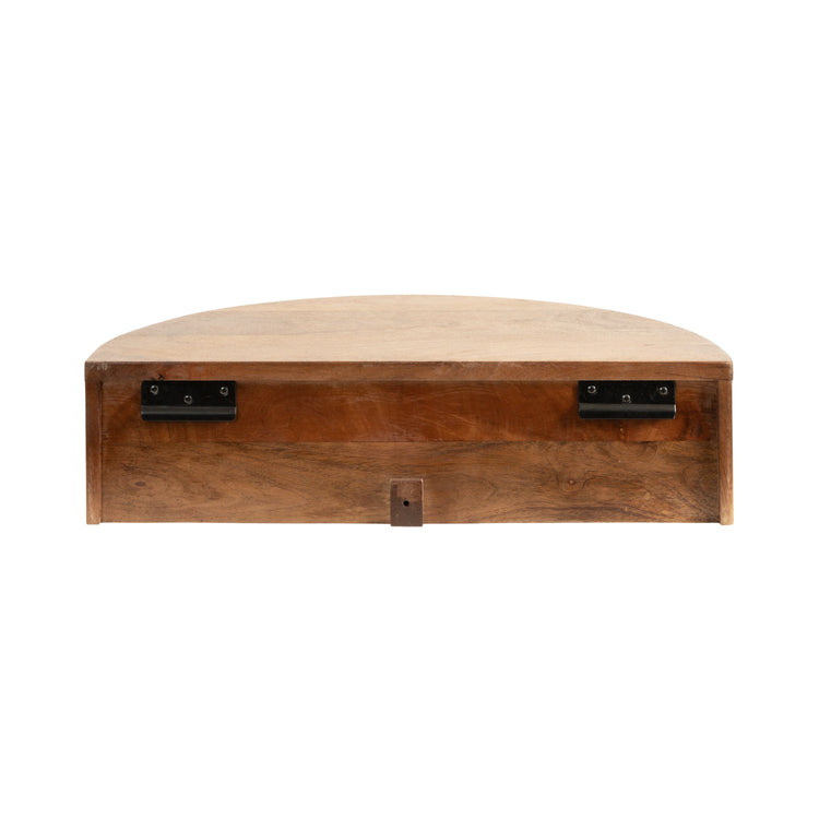 Reid Ribbed Floating Side Table | Modern Wall Mounted Bedside Table Decor