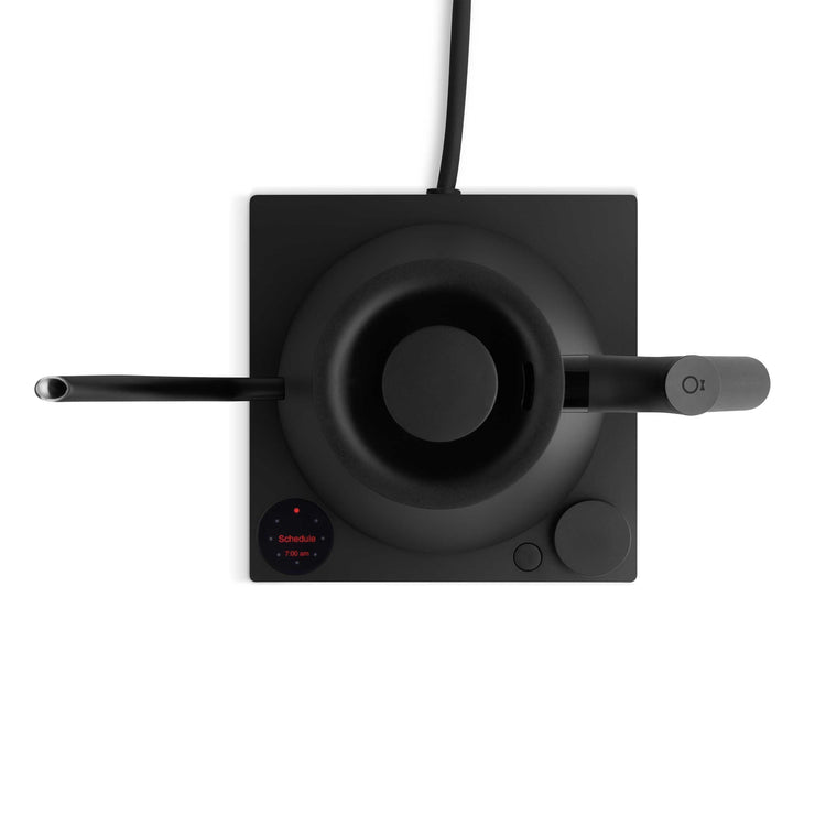 Fellow Stagg EKG Pro electric pour-over kettle in matte black with 0.9L capacity, designed for precise water pouring.