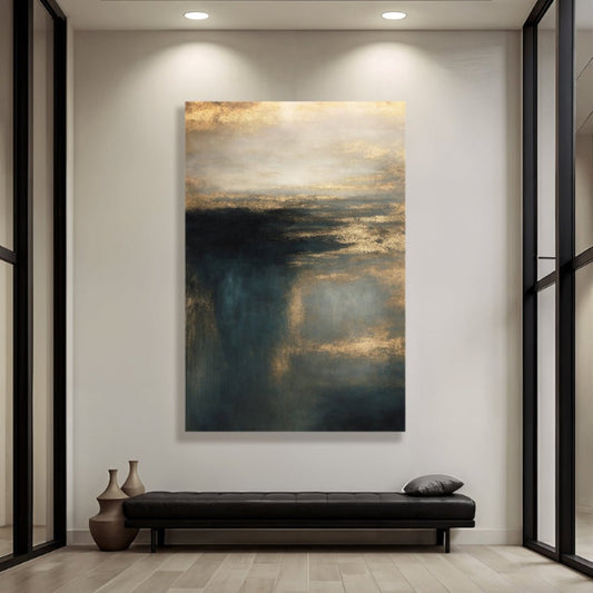 Cloudscape Glimmer Wall Art - Modern Home & Kitchen