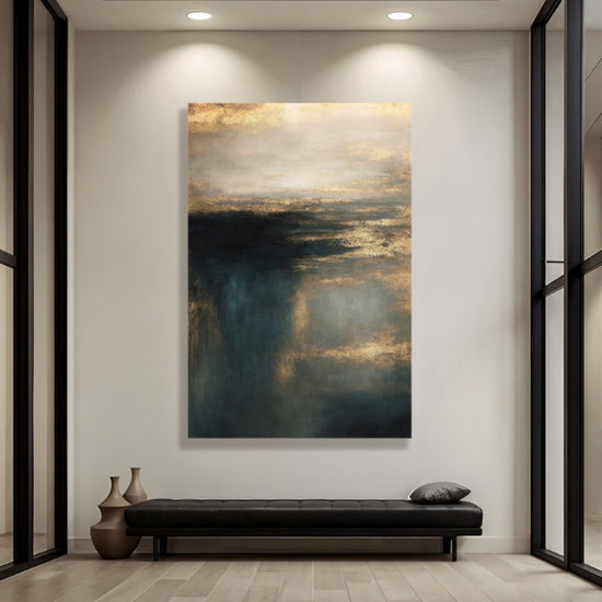 Cloudscape Glimmer Wall Art - Modern Home & Kitchen