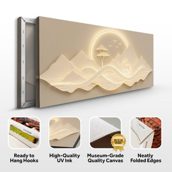 Modern Mountain Landscape Wall Art - Modern Home & Kitchen