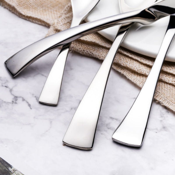 4-Piece Stainless Steel Cutlery Set – Knife, Fork, Spoon & Teaspoon - Modern Home & Kitchen