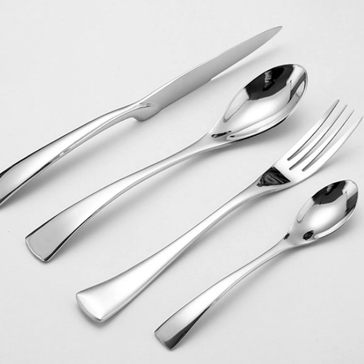 4-Piece Stainless Steel Cutlery Set – Knife, Fork, Spoon & Teaspoon - Modern Home & Kitchen