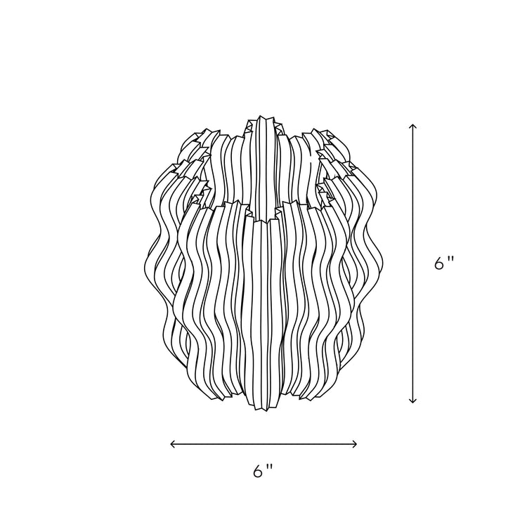 Cordless Mini Wavy Lamp - Modern Home & Kitchen