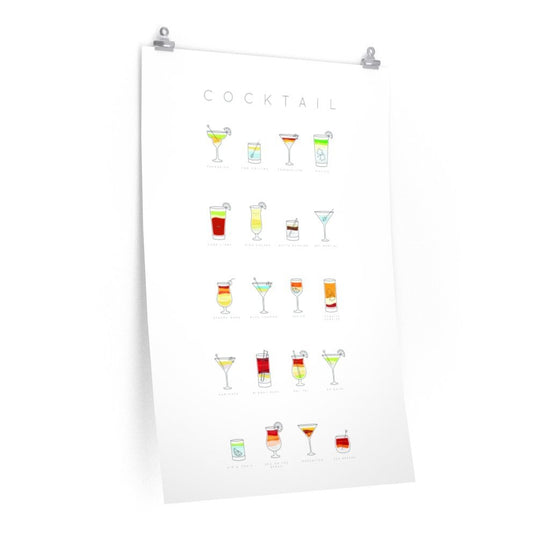 Cocktails Art Decor Poster | Premium Matte Wall Print – Modern Home - Modern Home & Kitchen