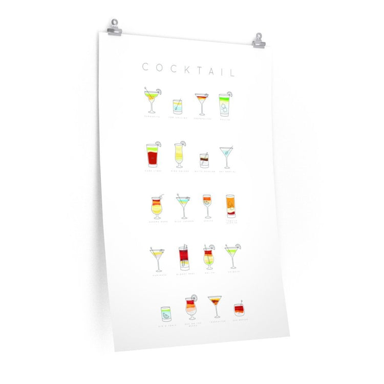 Cocktails Art Decor Poster | Premium Matte Wall Print – Modern Home - Modern Home & Kitchen