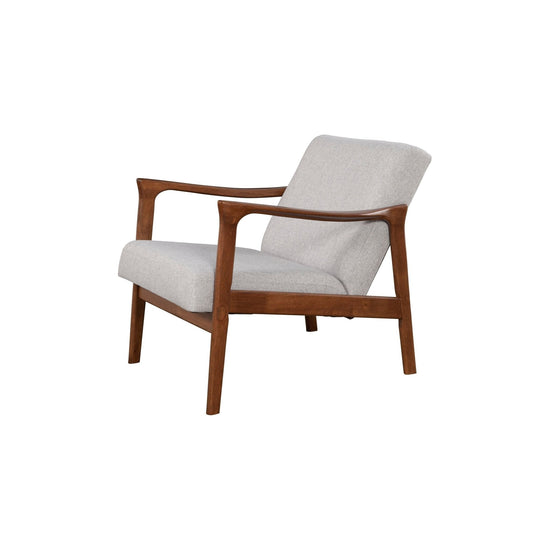 Alpine Furniture Zephyr Lounge Chair in modern accent design with plush upholstery and sleek wooden legs.