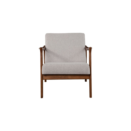 Alpine Furniture Zephyr Lounge Chair, accent chair with plush fabric upholstery and modern design, shown in a cozy living room setting.