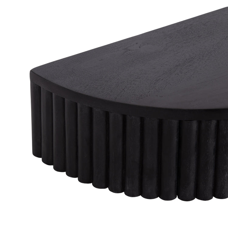Reid Ribbed Floating Side Table | Modern Wall Mounted Bedside Table Decor
